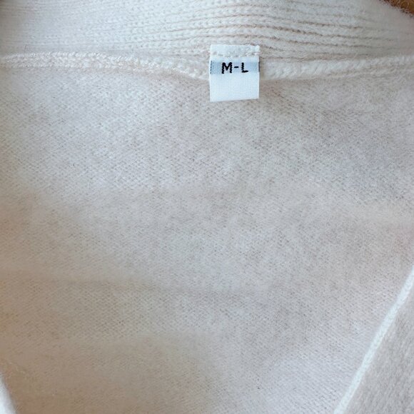 MUJI Camel Blend Wool V-Neck Cardigan - Picture 7 of 7